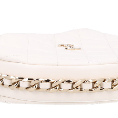 Quilted Lambskin Hobo Bag - White