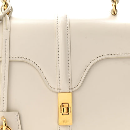 Mini Calfskin Handbag - White