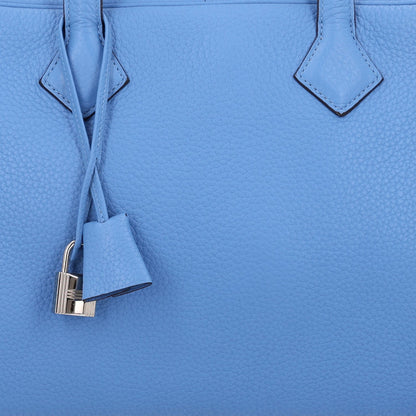 Taurillon Clemence Victoria Ii 35 Bleu P Handbag