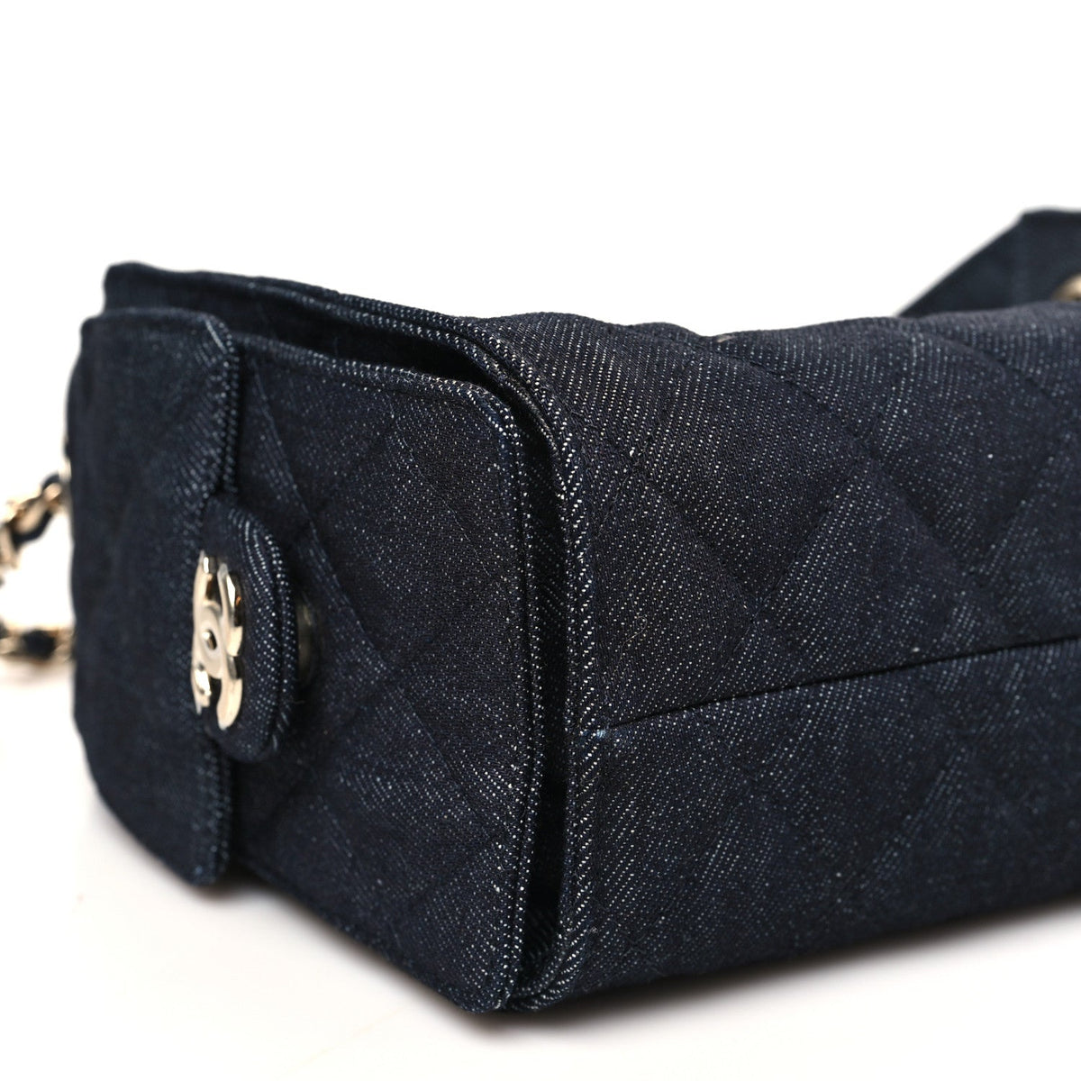 Mini Quilted Handbag - Blue