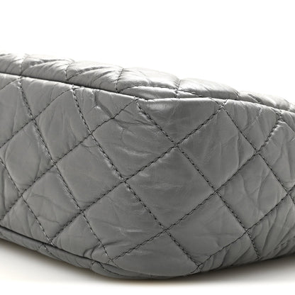 Large Quilted Calfskin Handbag - Grey