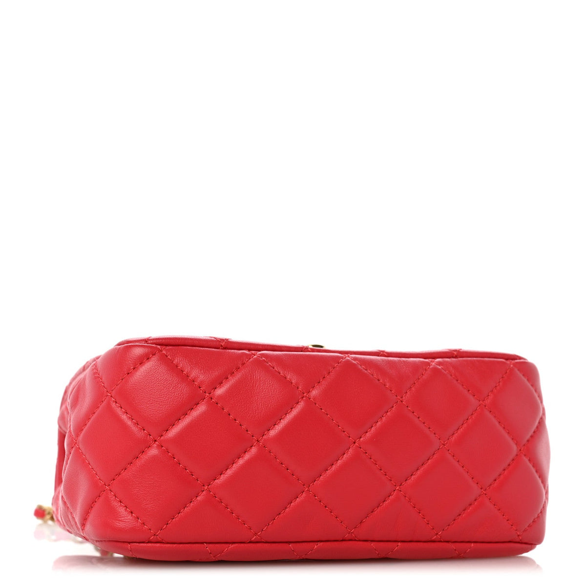 Mini Quilted Lambskin Flap Shoulder Bag - Pink