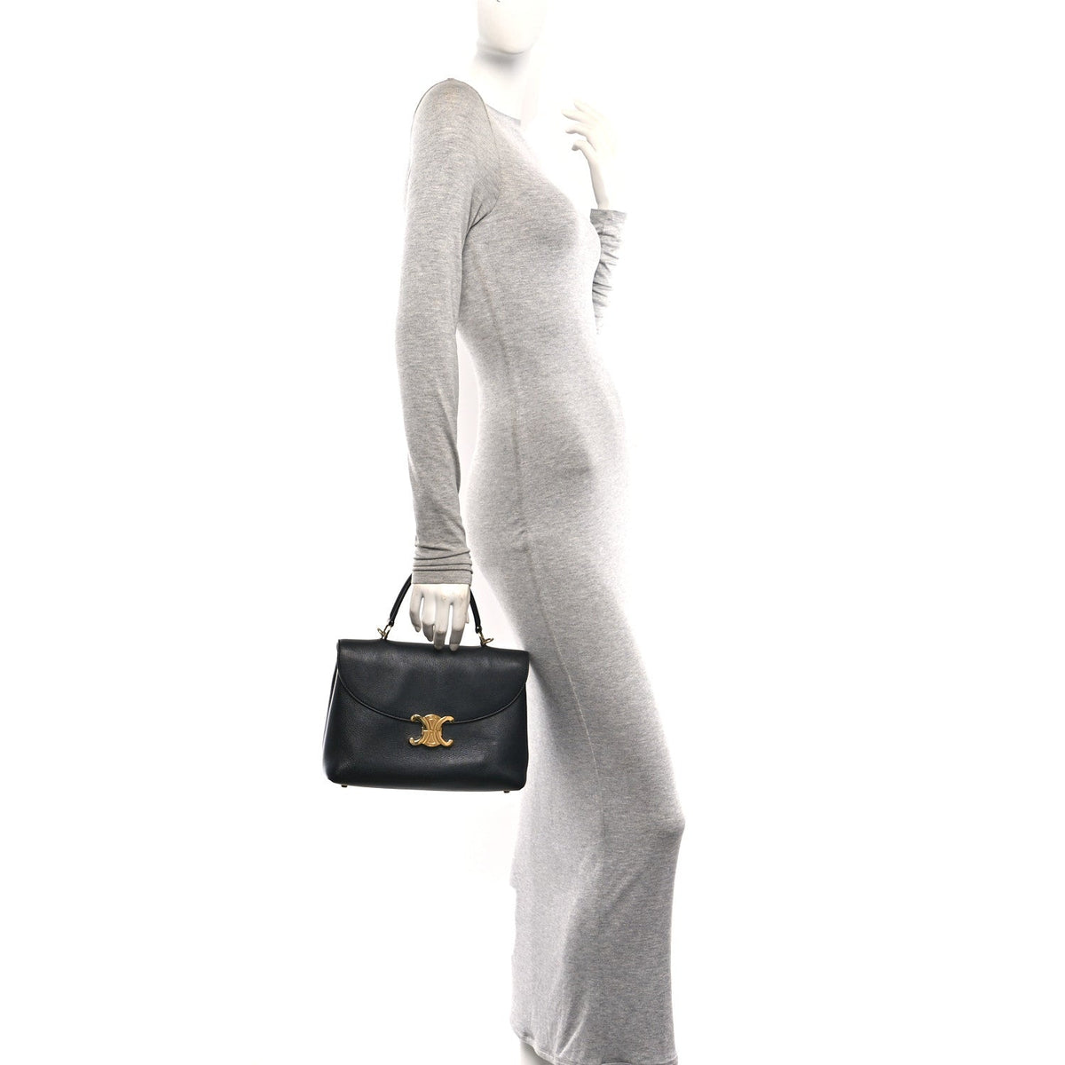 Medium Calfskin Handbag - Black