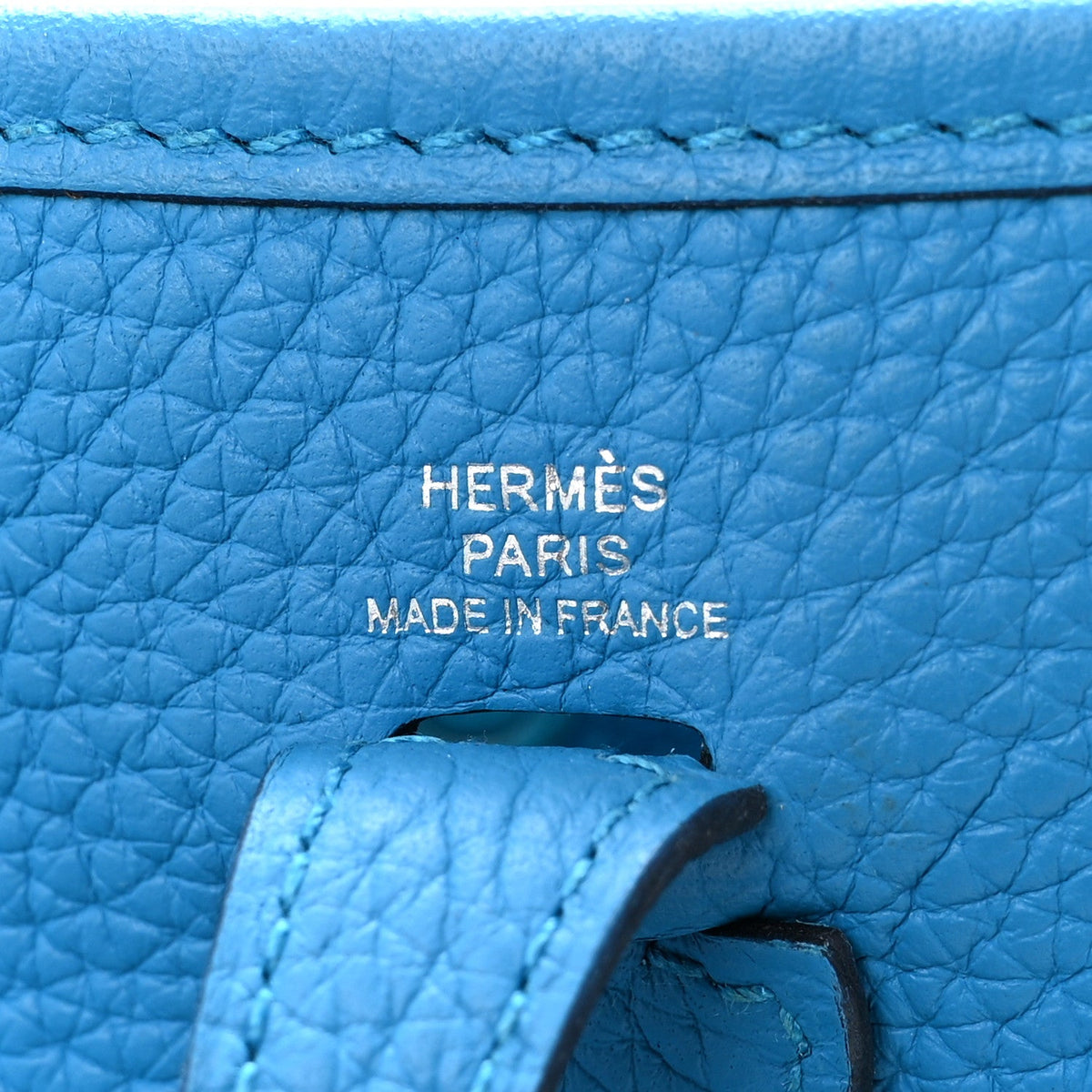 Taurillon Clemence Evelyne Tpm Bleu Zanz Handbag