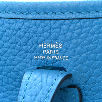Taurillon Clemence Evelyne Tpm Bleu Zanz Handbag