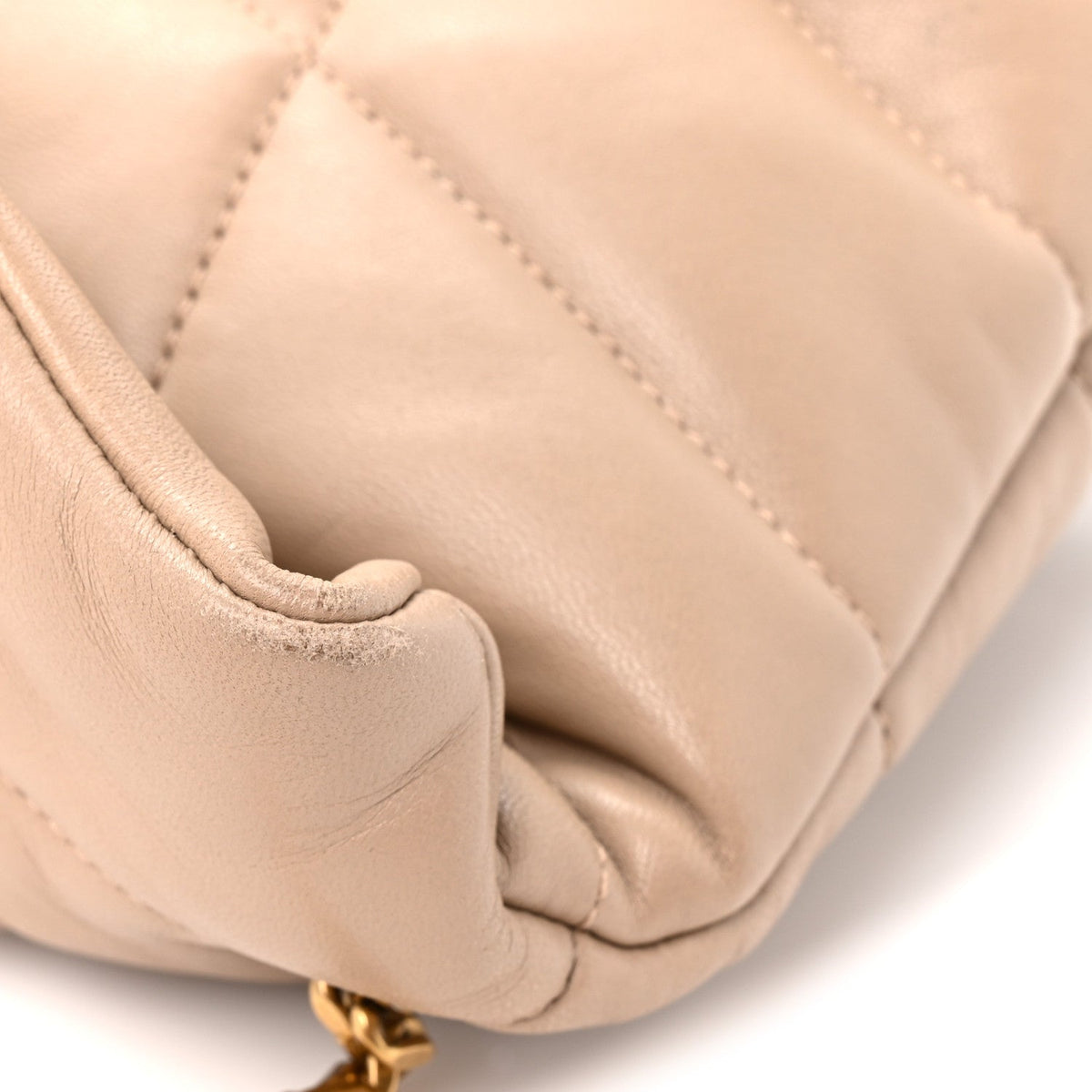 Quilted Lambskin Satchel Bag