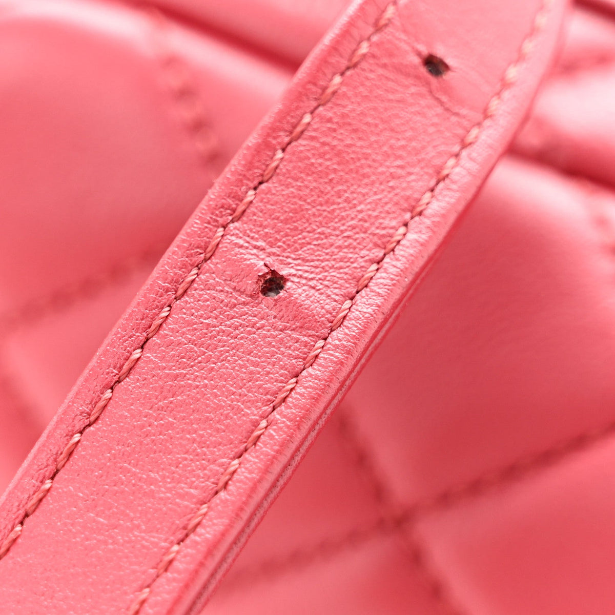 Mini Quilted Calfskin Backpack - Red