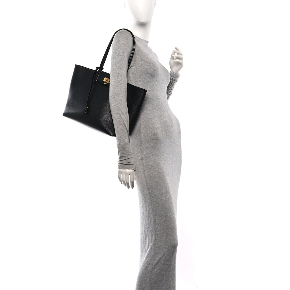 Calfskin Tote Bag - Black