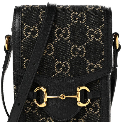 Mini Calfskin Crossbody Bag - Black