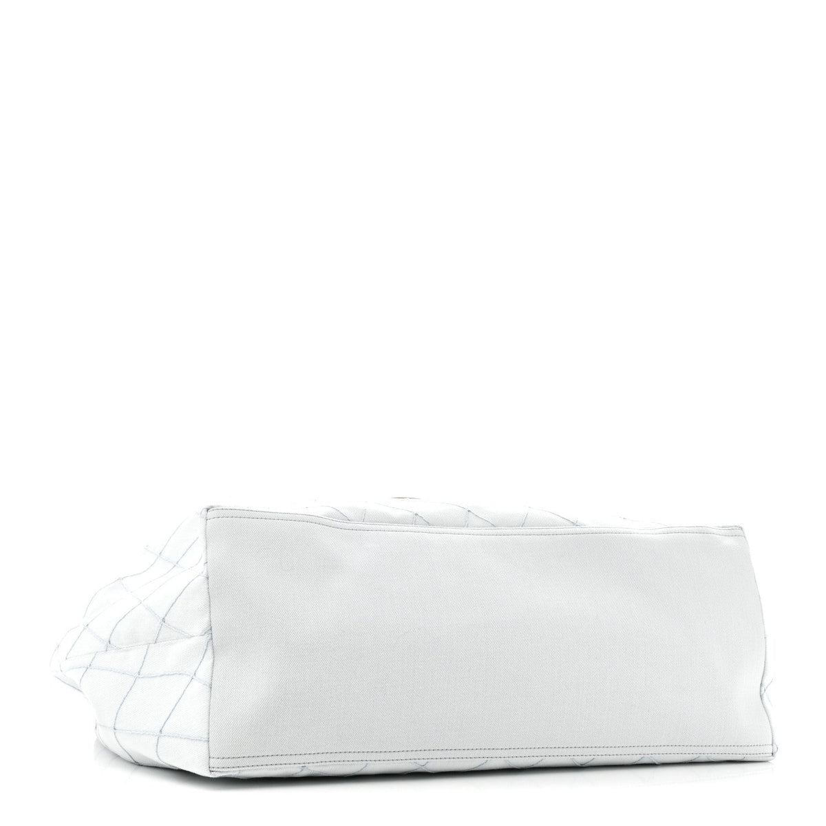 Small Quilted Calfskin Tote Bag - Light Blue