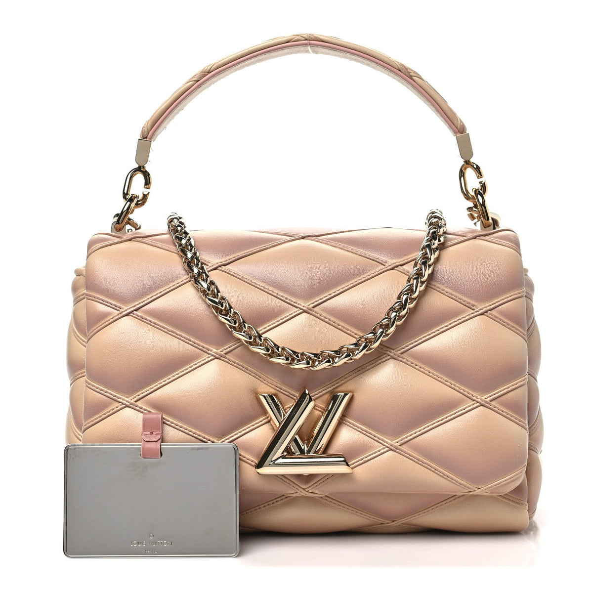 Lambskin Handbag - Beige