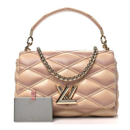 Lambskin Handbag - Beige