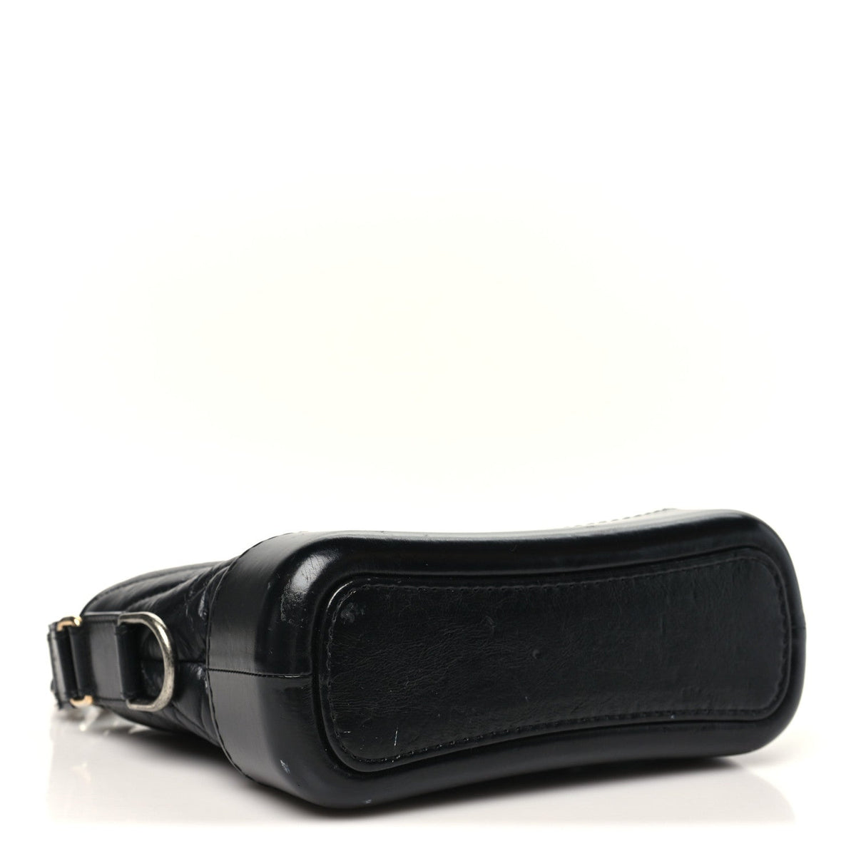 Small Quilted Calfskin Hobo Bag - Black