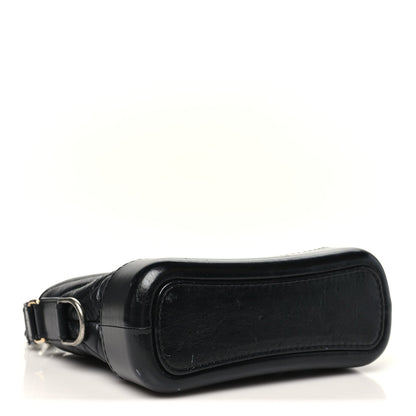 Small Quilted Calfskin Hobo Bag - Black