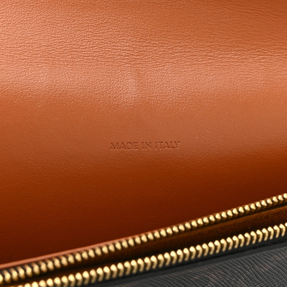 Lambskin Canvas Wallet Bag - Tan