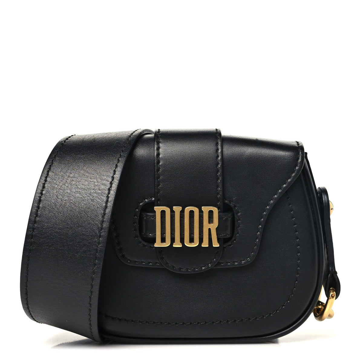 Mini Calfskin Handbag - Black