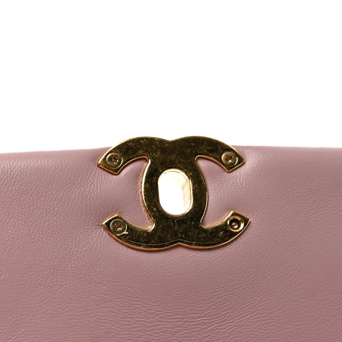 Small Quilted Lambskin Flap Shoulder Bag - Pink