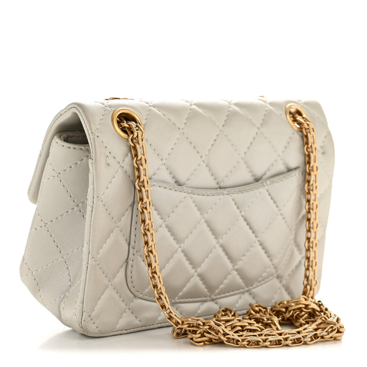 Mini Quilted Goatskin Flap Shoulder Bag
