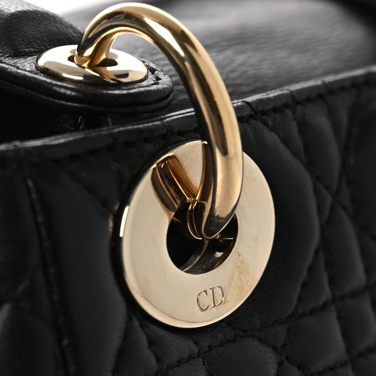 Mini Lambskin Handbag - Black