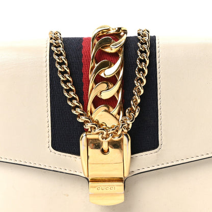 Mini Calfskin Shoulder Bag - White