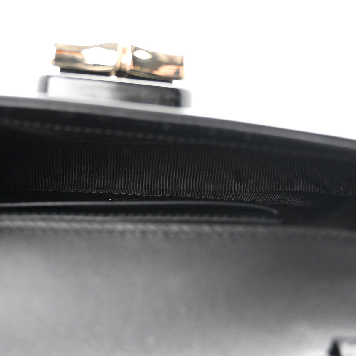 Small Calfskin Handbag - Black