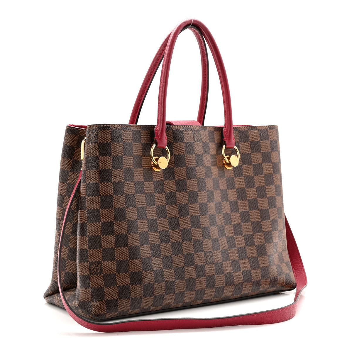 Damier Ebene Lv Riverside Lie De Vin Handbag