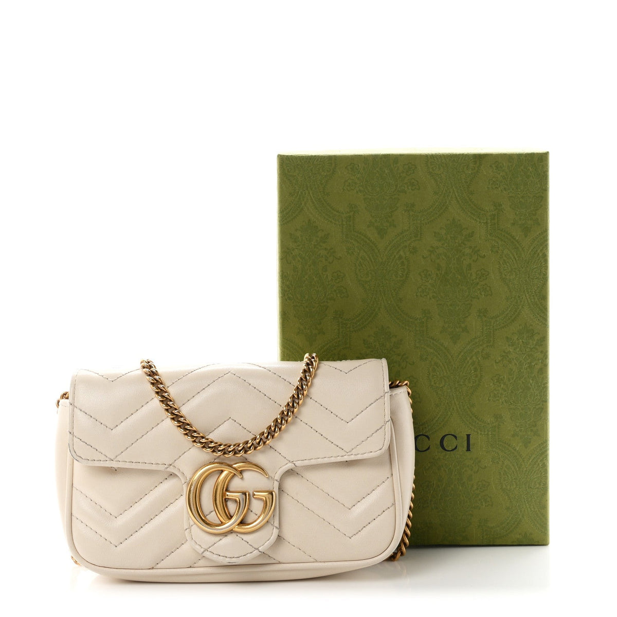 Mini Calfskin Shoulder Bag - White