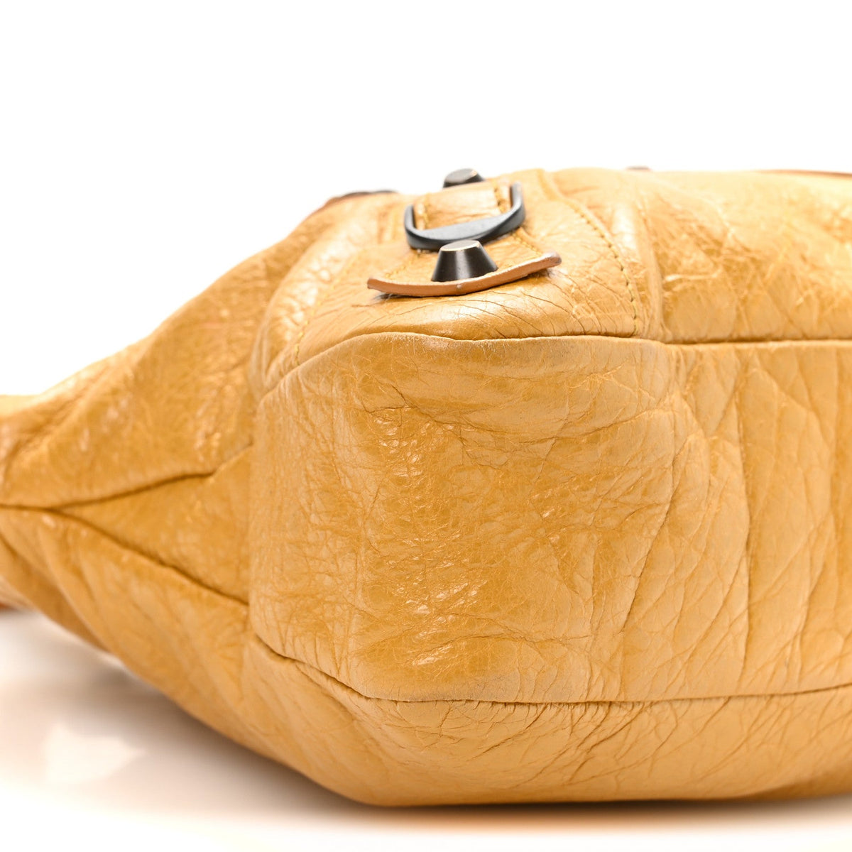 Agneau Classic Hardware First Jaune Mout Handbag