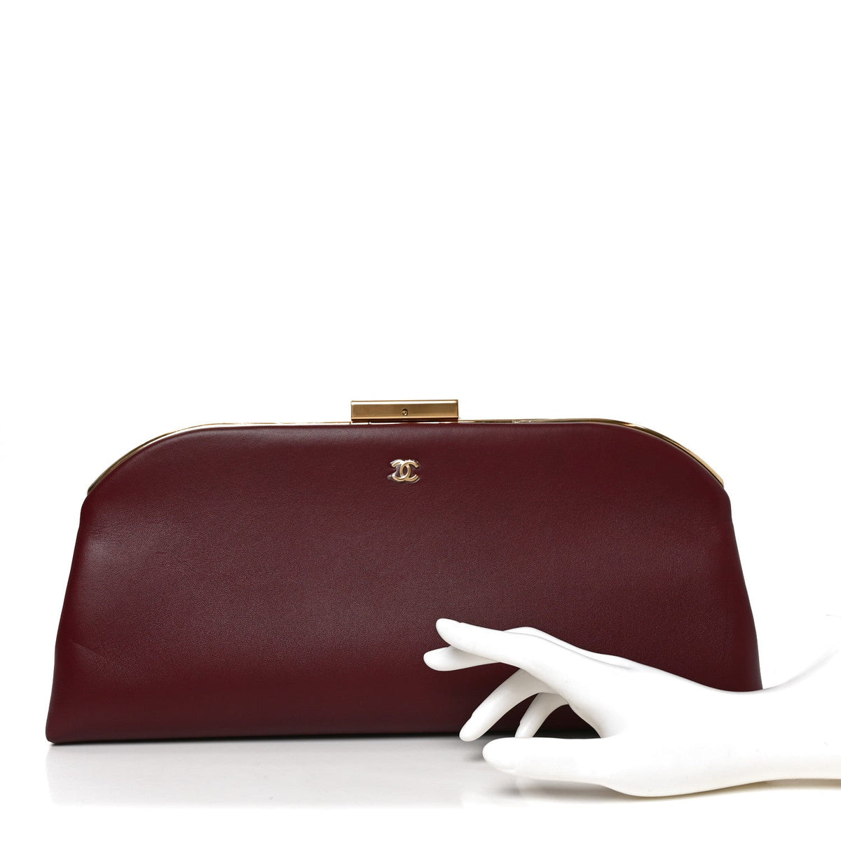 Large Lambskin Clutch Bag