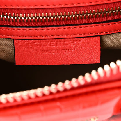 Mini Calfskin Handbag - Red