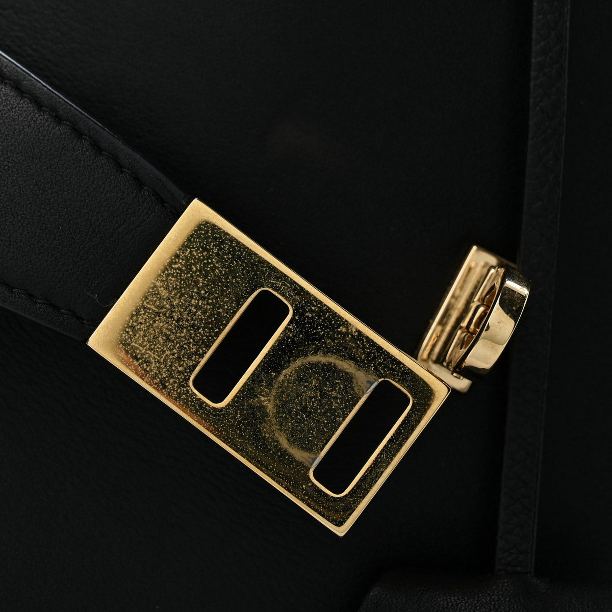 Mini Calfskin Handbag - Black