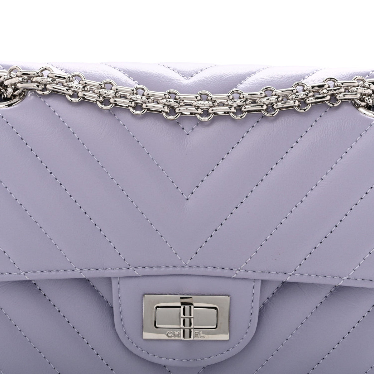 Mini Quilted Calfskin Flap Shoulder Bag - Purple