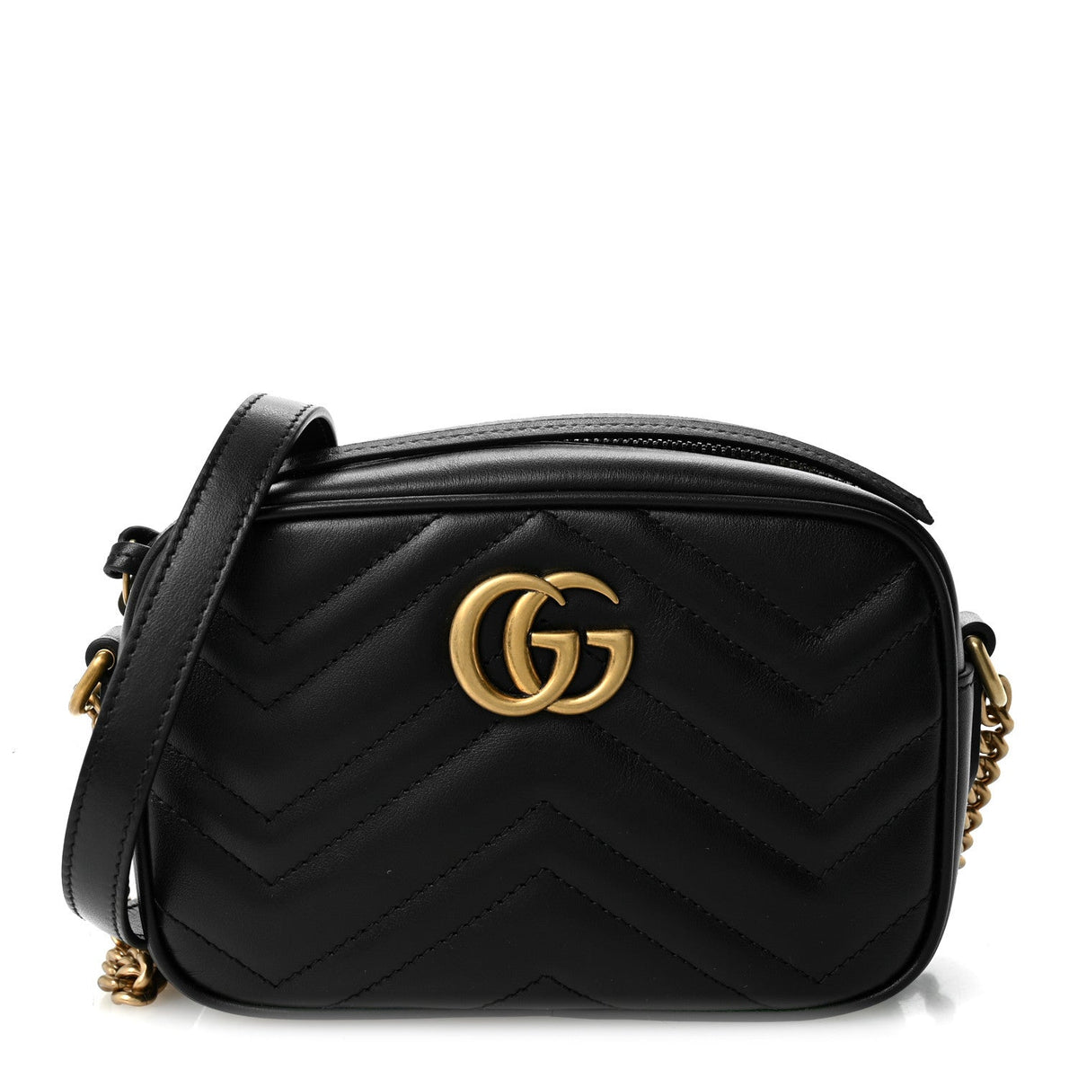 Mini Calfskin Shoulder Bag - Black