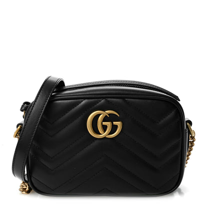 Mini Calfskin Shoulder Bag - Black
