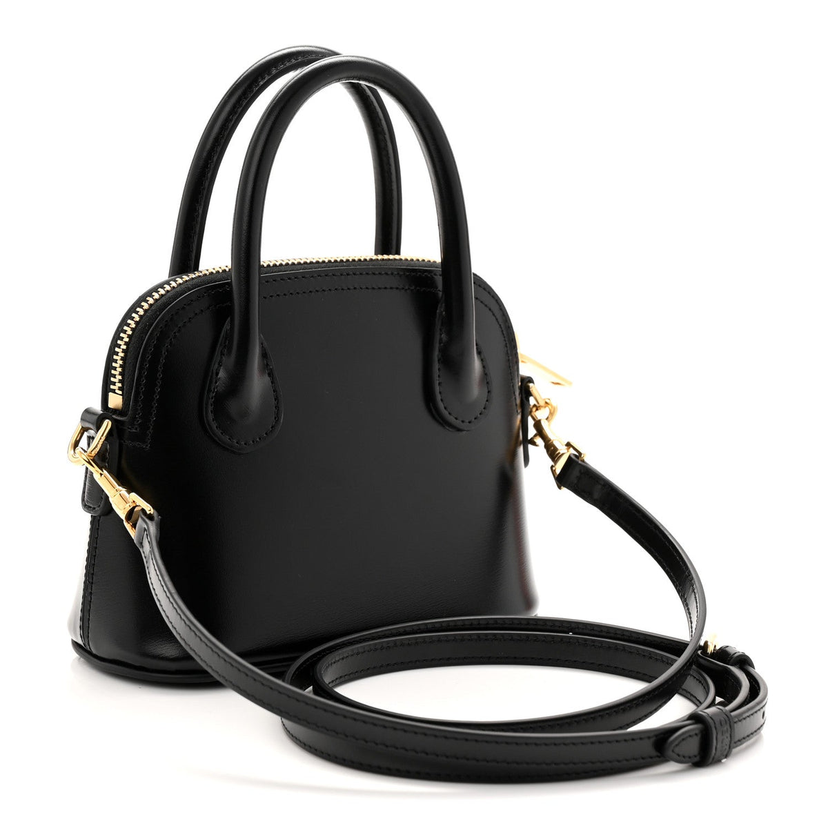 Mini Calfskin Handbag - Black