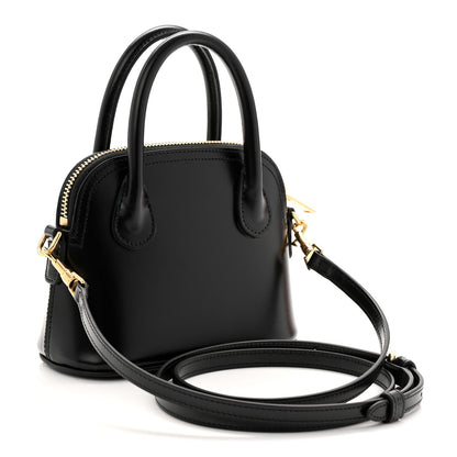 Mini Calfskin Handbag - Black