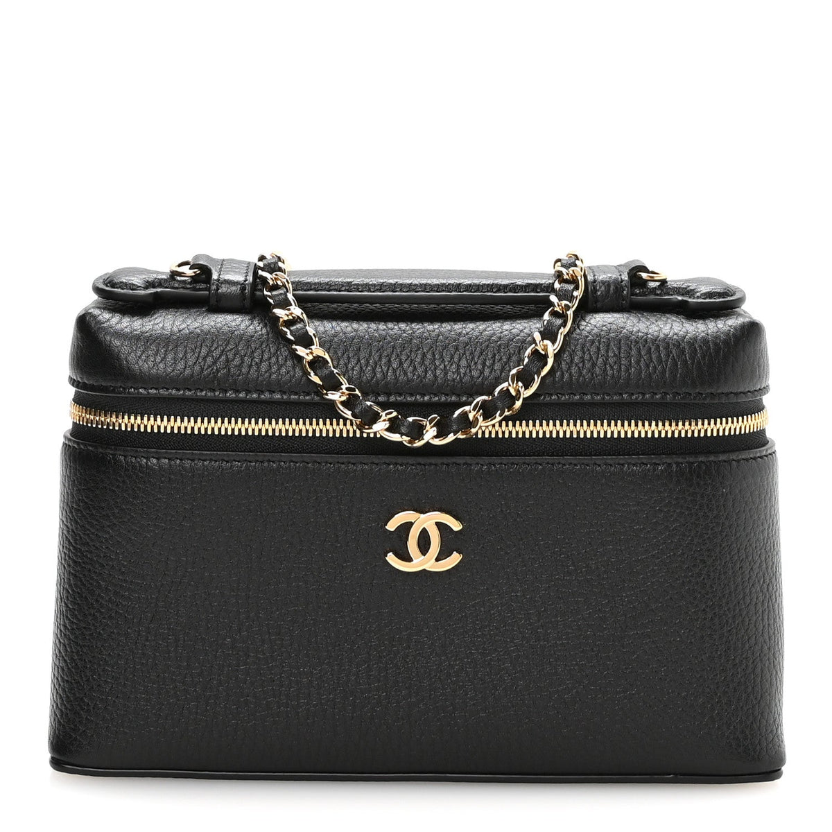Small Calfskin Handbag - Black