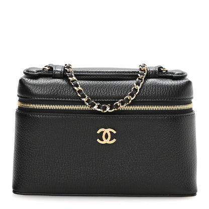 Small Calfskin Handbag - Black