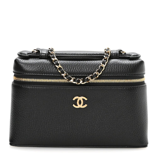 Small Calfskin Handbag - Black