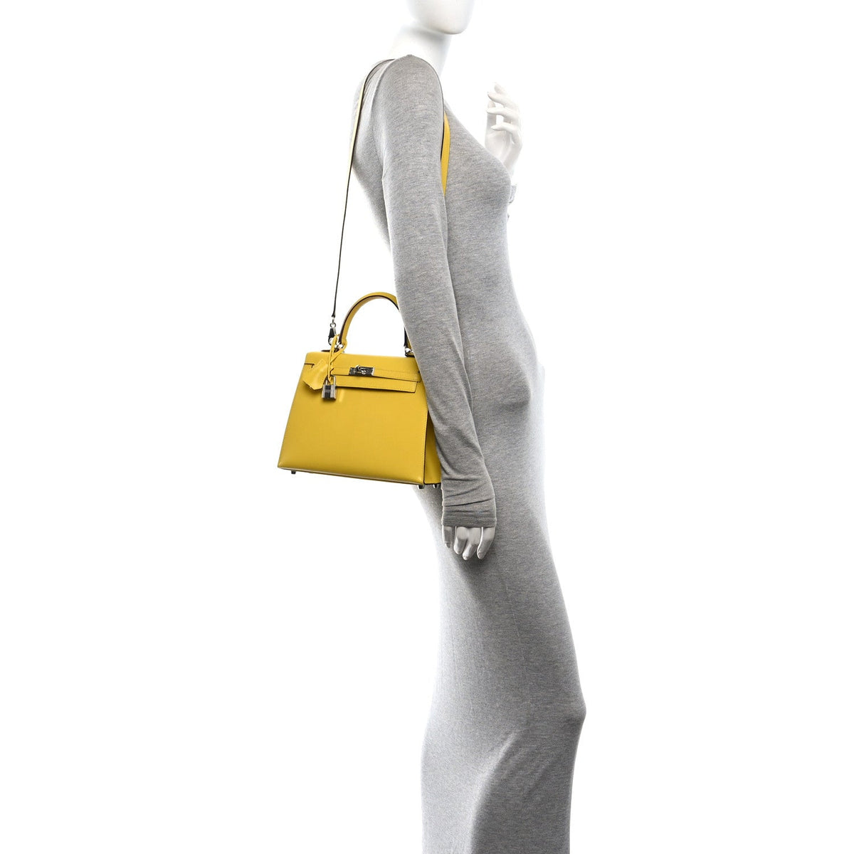 Chevre Chamkila Kelly Sellier 25 Jaune D Handbag