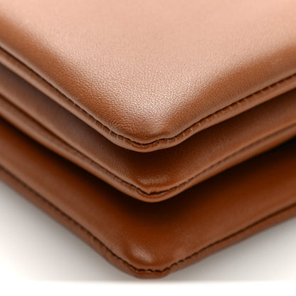 Lambskin Crossbody Bag - Tan