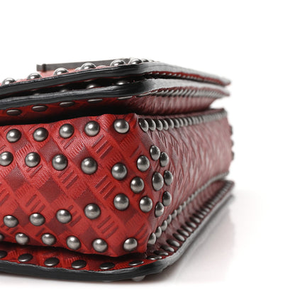 Calfskin Flap Shoulder Bag - Red