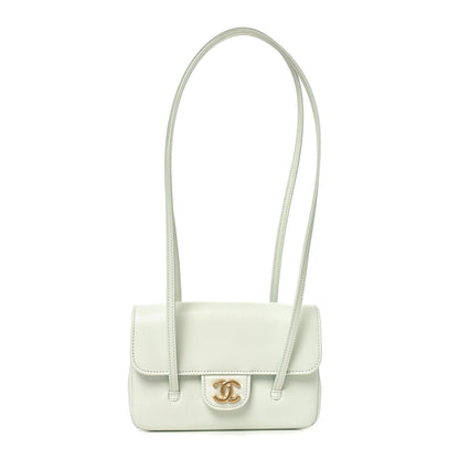 Mini Caviar Shoulder Bag - Light Blue