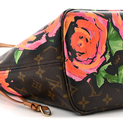 Monogram Roses Neverfull Mm Handbag