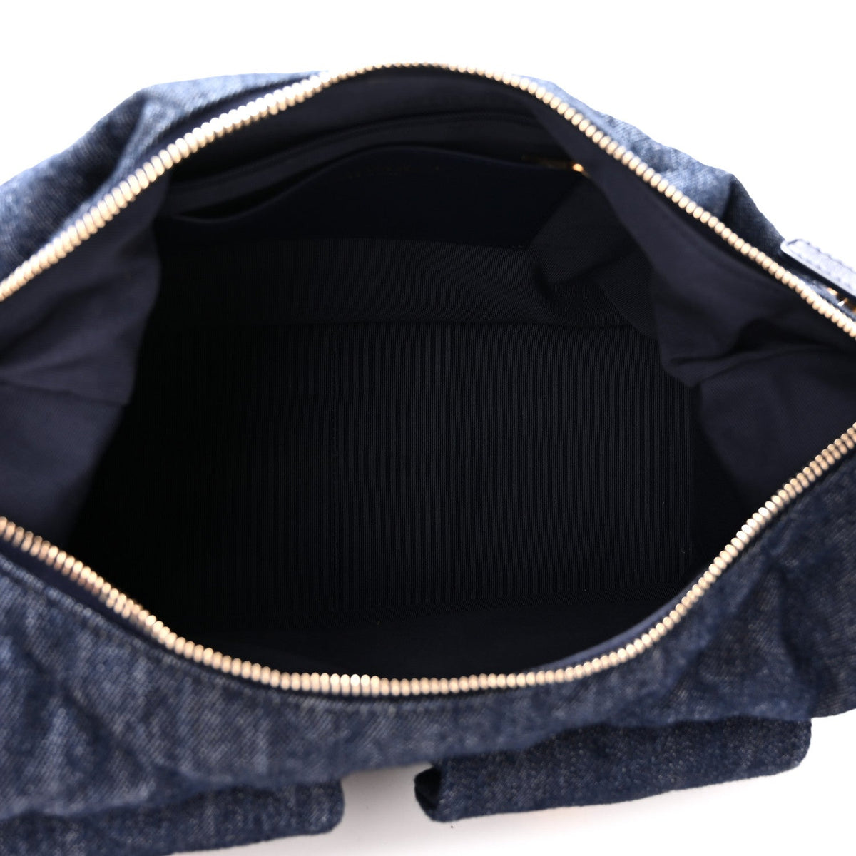 Large Quilted Hobo Bag - Blue