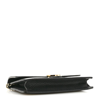 Calfskin Wallet Bag - Black