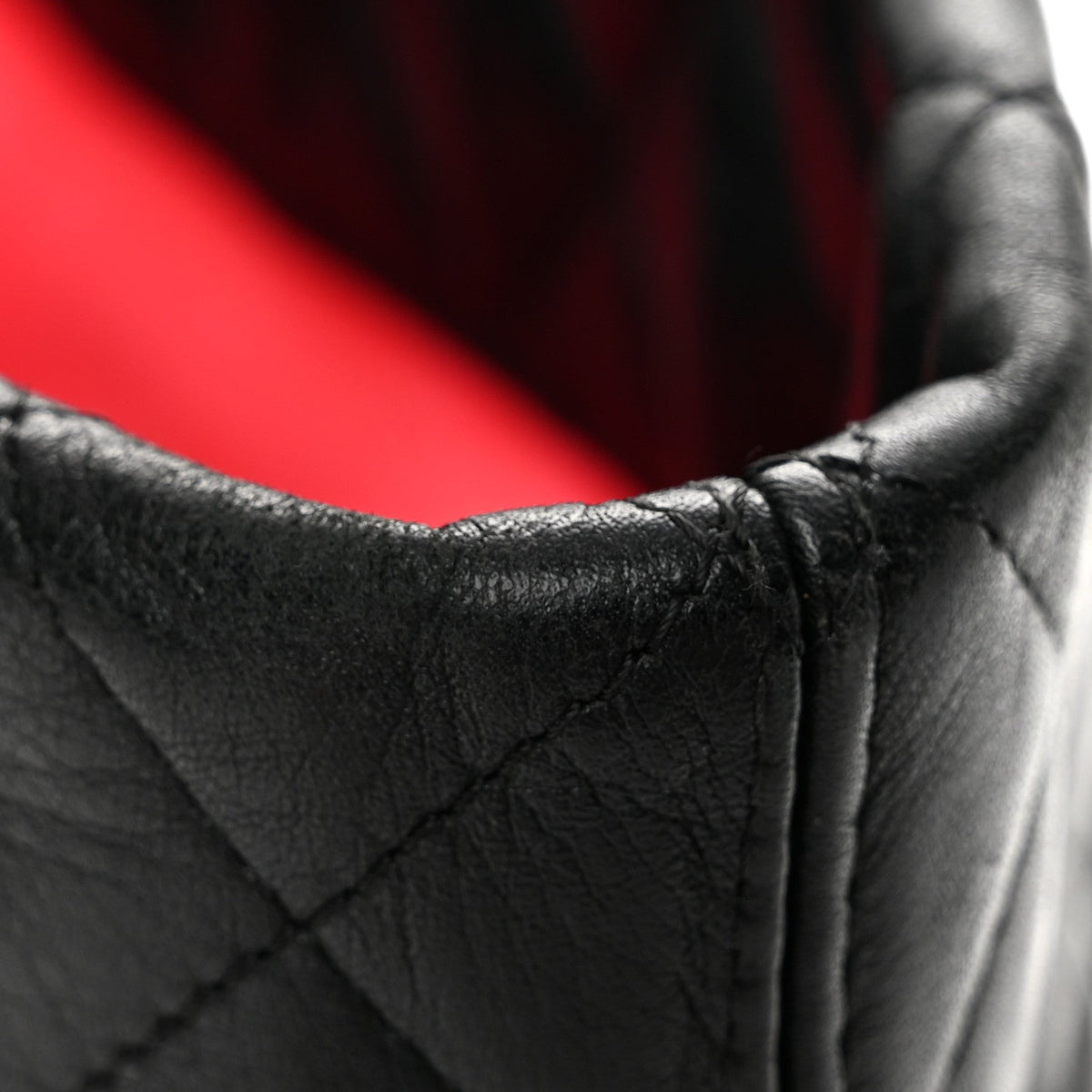 Large Quilted Calfskin Tote Bag - Black