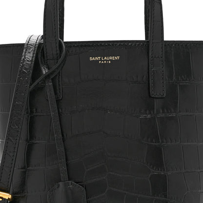 Mini Calfskin Tote Bag - Black