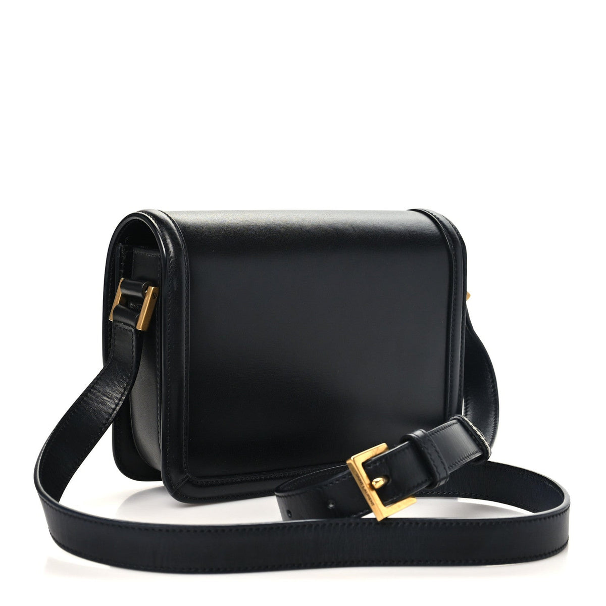 Small Calfskin Satchel Bag - Black