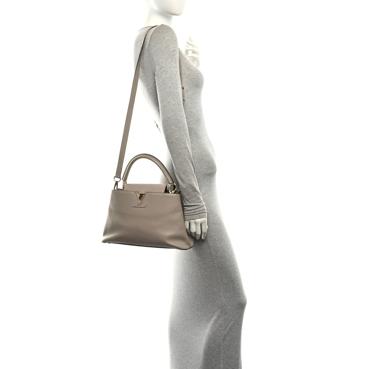 Taurillon Capucines Pm Galet Handbag